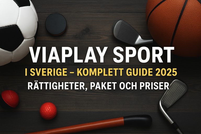 🏆 Viaplay Sport i Sverige – Komplett guide 2025