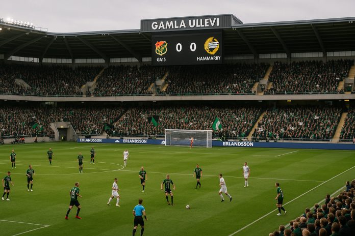 GAIS och Hammarby i spel på Gamla Ullevi inför fullsatta läktare