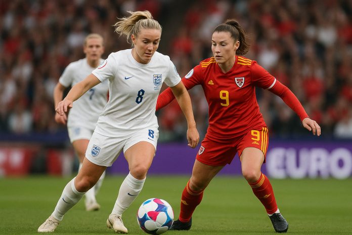 England och Wales i närkamp under EM 2025