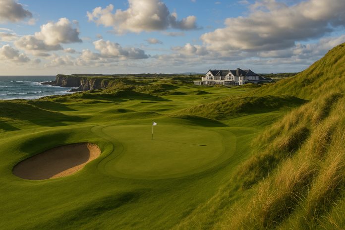 Royal Portrush linksbana inför British Open 2025
