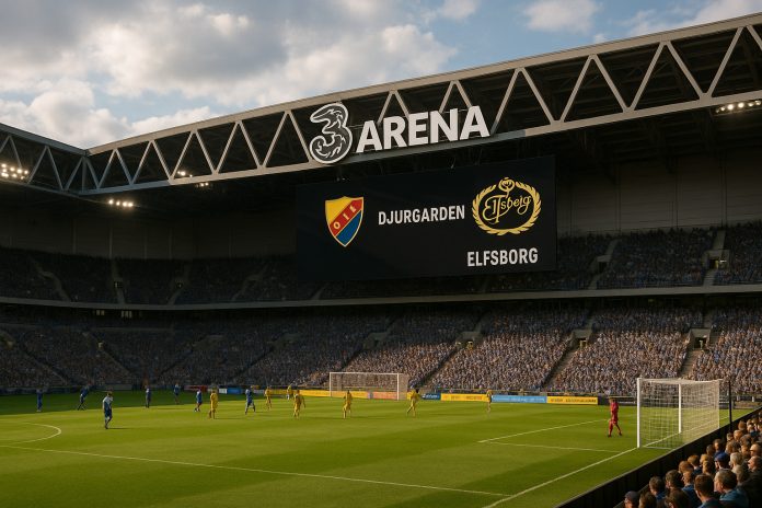 Djurgården mot Elfsborg i Allsvenskan lördag 19 juli