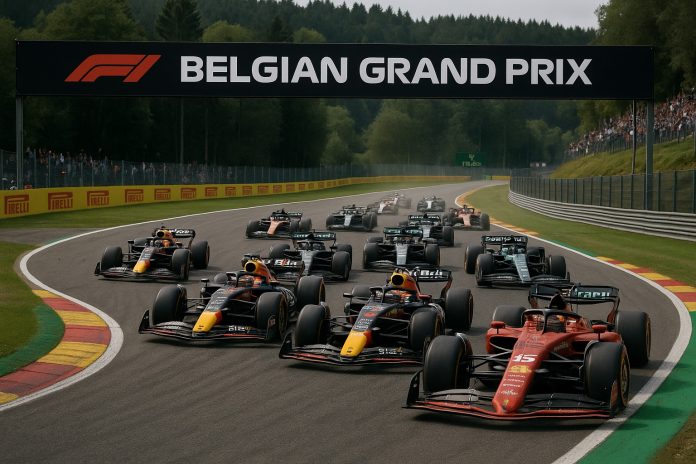 Formel 1-start på Spa i Belgiens Grand Prix 2025