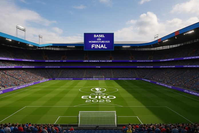 England Spanien tv – finalarenan för EM 2025 i Basel