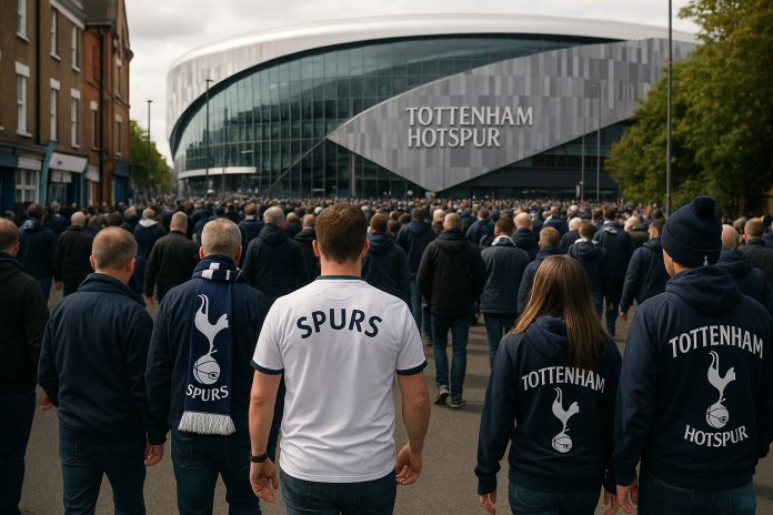 Luton Tottenham tv - fans till Tottenham går mot en arena