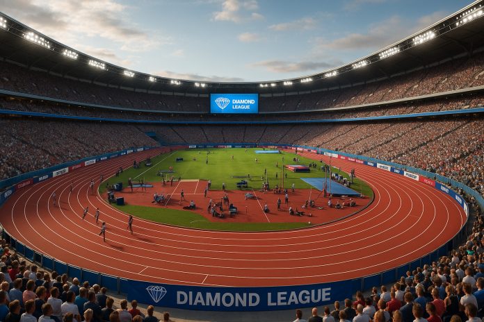 Fullsatt friidrottsarena - diamond league monaco 2025