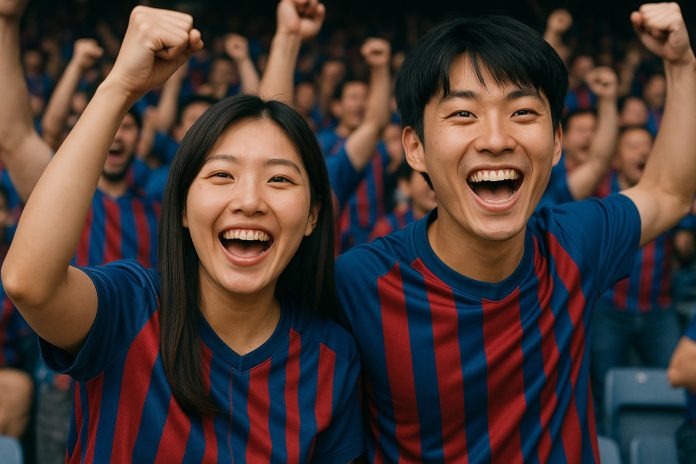 FC Seoul Barcelona tv – fans på plats i Seoul World Cup Stadium