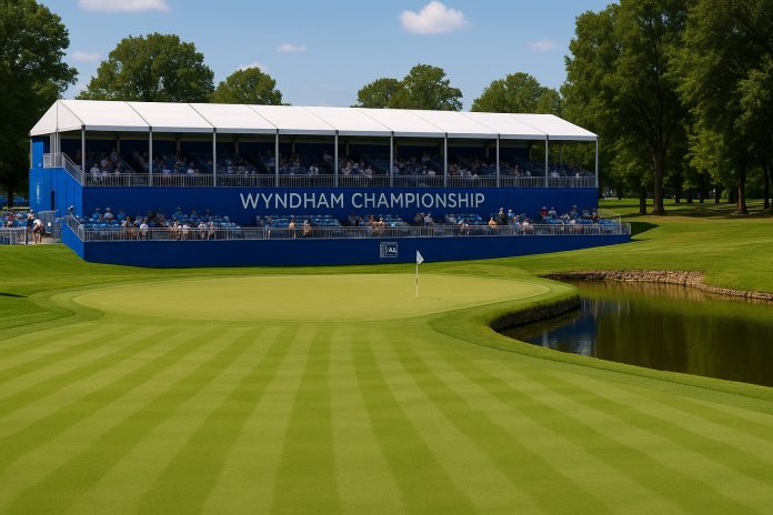 Wyndham Championship 2025 – sista greenen på Sedgefield Country Club