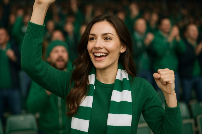 Supporter hejar inför Västerås Färjestad tv-match