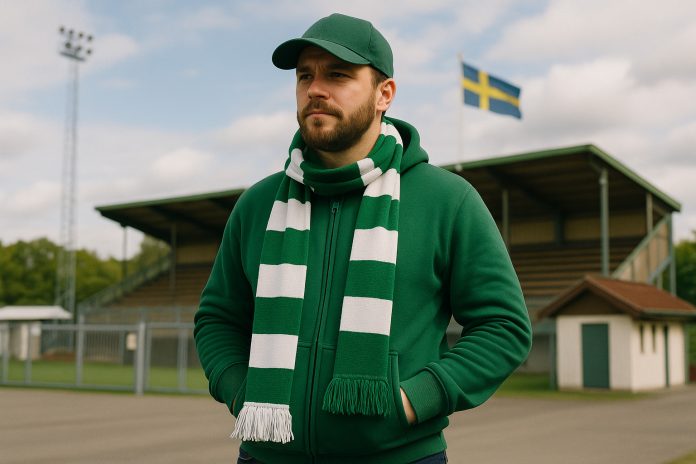 Rosengård Hammarby tv – Hammarby-supporter utanför arena