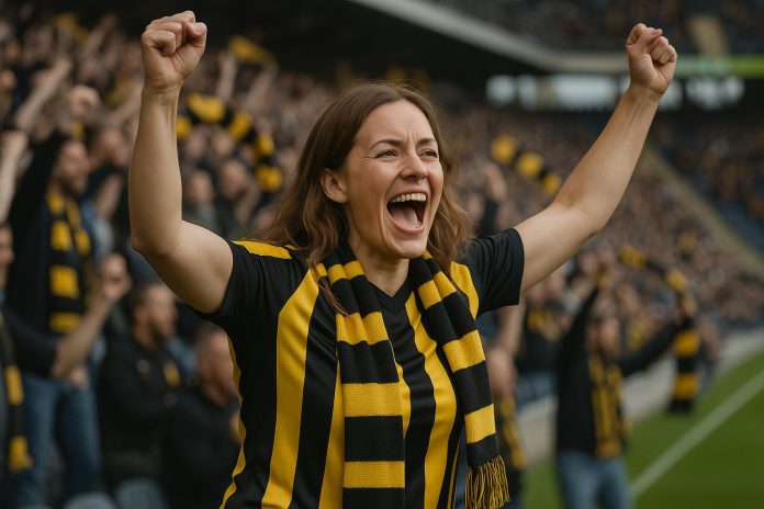 Brann Häcken tv – supporter på läktaren