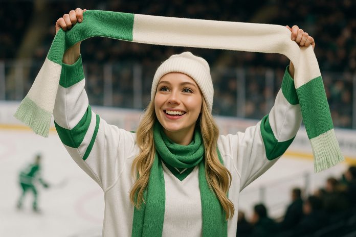 Björklöven Modo tv – supporter på läktaren