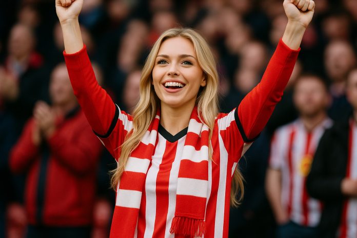 Sunderland West Ham tv – Sunderland-supporter på läktaren