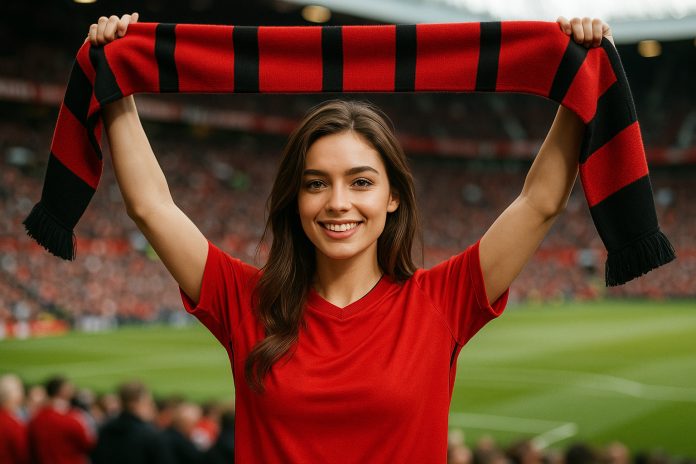 Manchester United Arsenal tv – supporter på Old Trafford