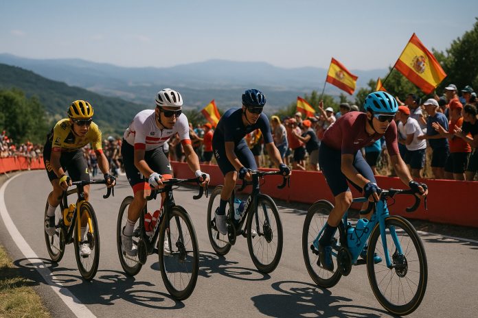 Cyklister i Vuelta a España 2025 under tävlingen