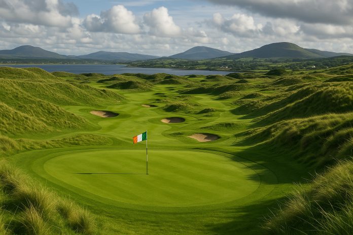 Lagergren i ledning under Irish Open 2025 på The K Club